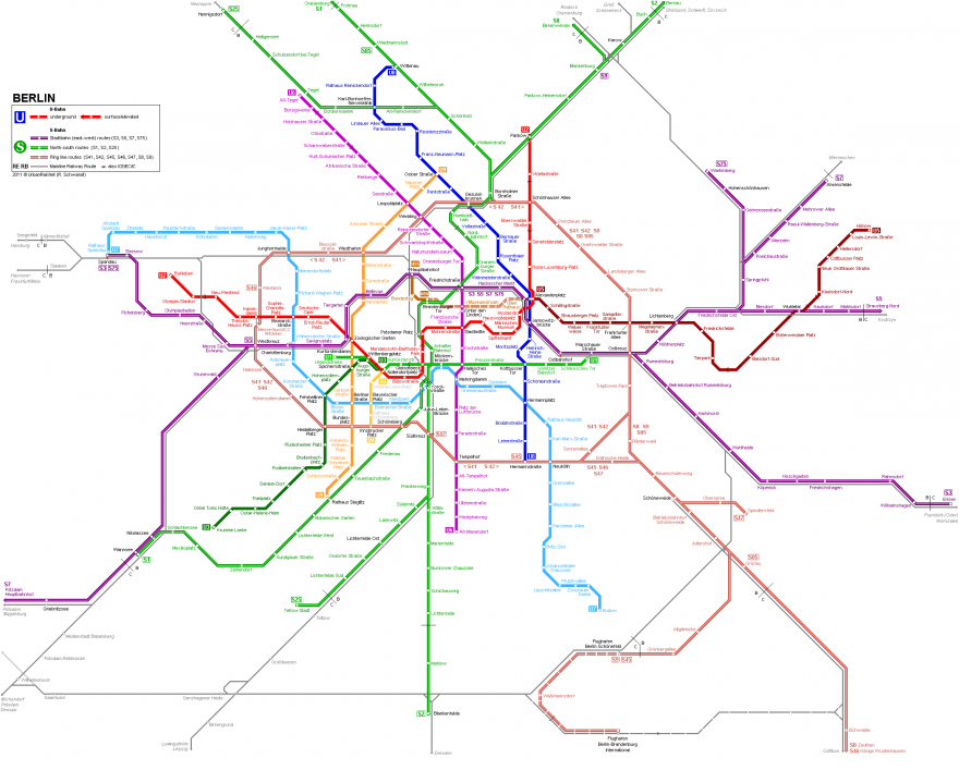 15 сложных схем метрополитена