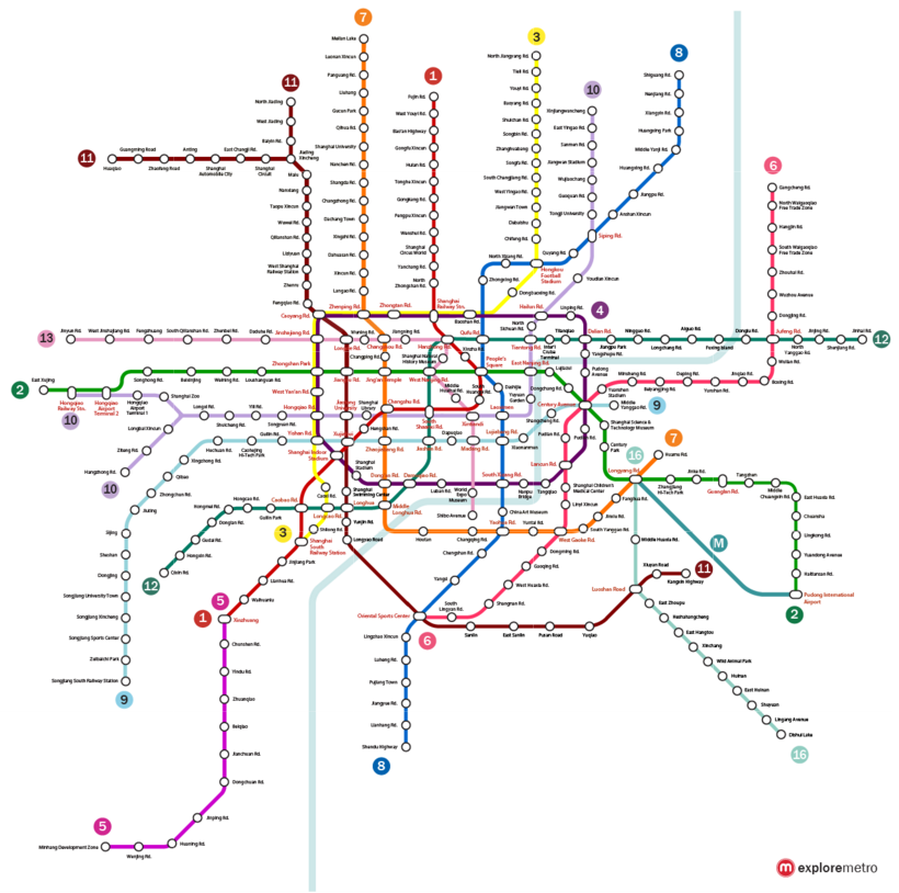 15 сложных схем метрополитена