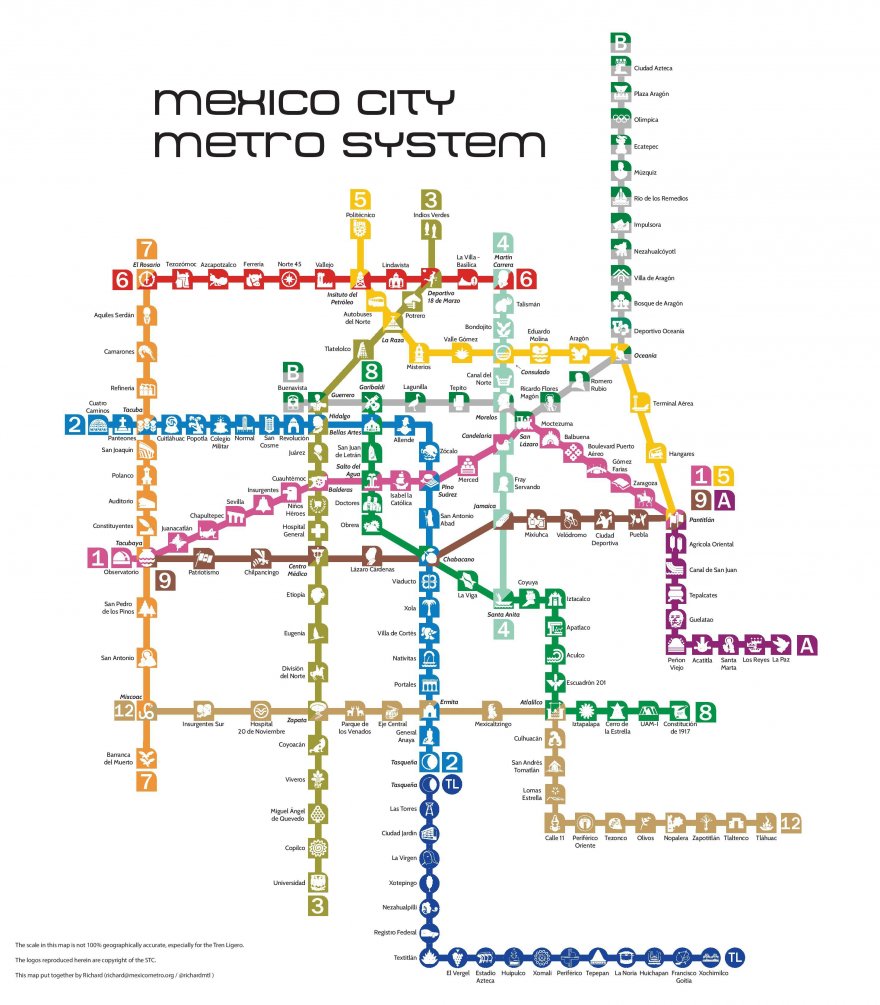 15 сложных схем метрополитена