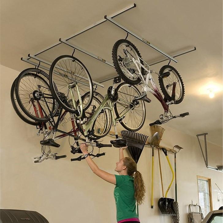 Варианты хранения велосипеда дома