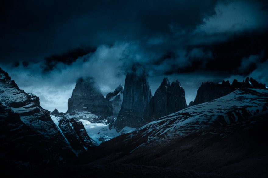Инфракрасные снимки горных вершин