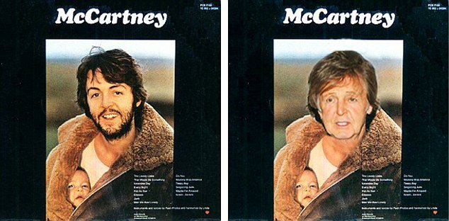 Как выглядели бы всемирно известные музыканты на обложках старых альбомов