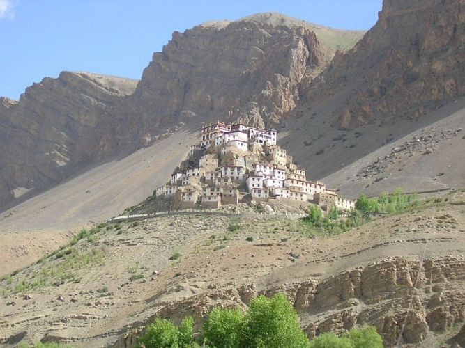 Необычный буддийский храм Ки Гомпа (Key Gompa), Индия