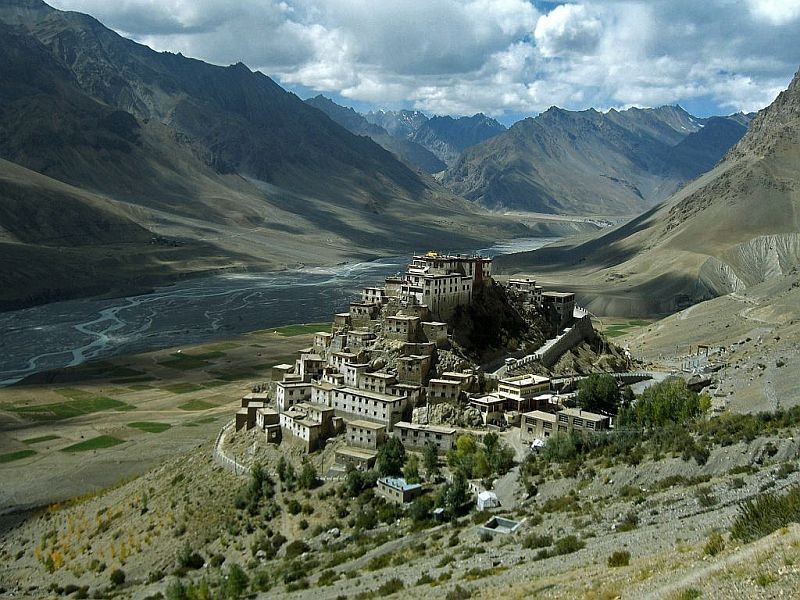 Необычный буддийский храм Ки Гомпа (Key Gompa), Индия