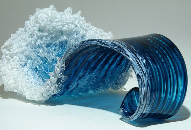 Морские волны в скульптурах Марши Блейкер и Пола Де Соммы (14 фото)