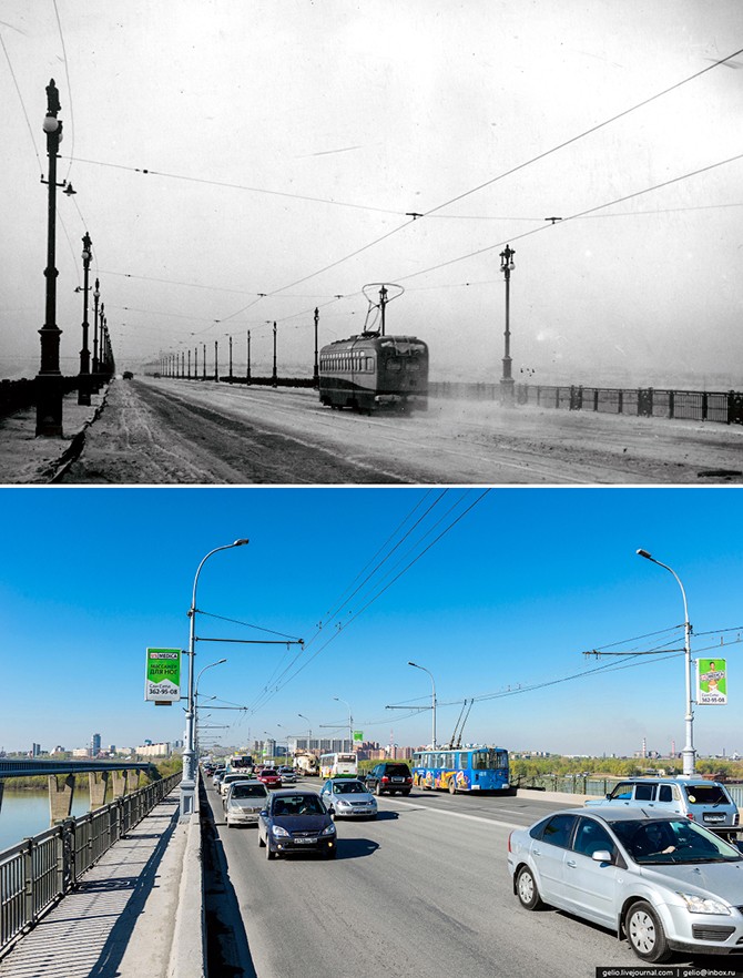 Новосибирск тогда и сейчас (34 фото)