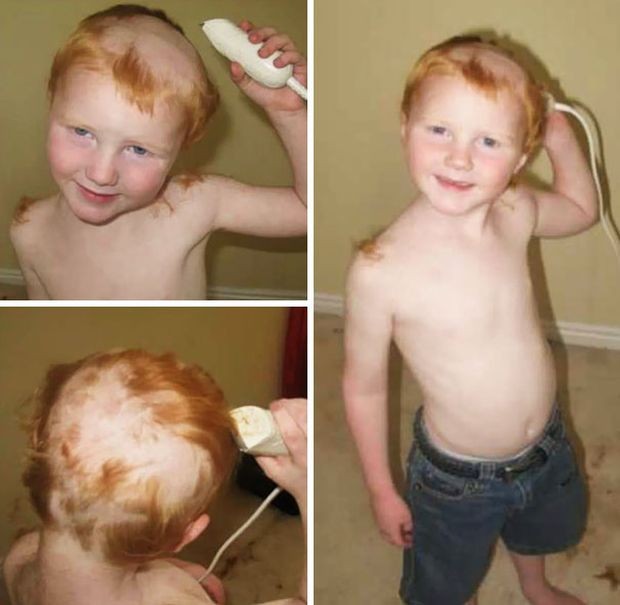 Детишки решили подстричься (23 фото)