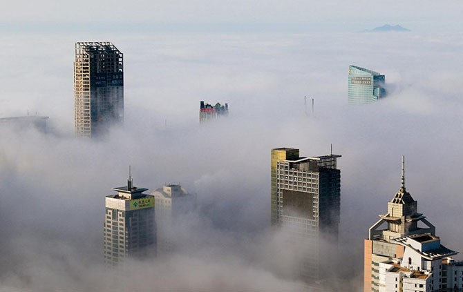 Города в облаках (13 фото)