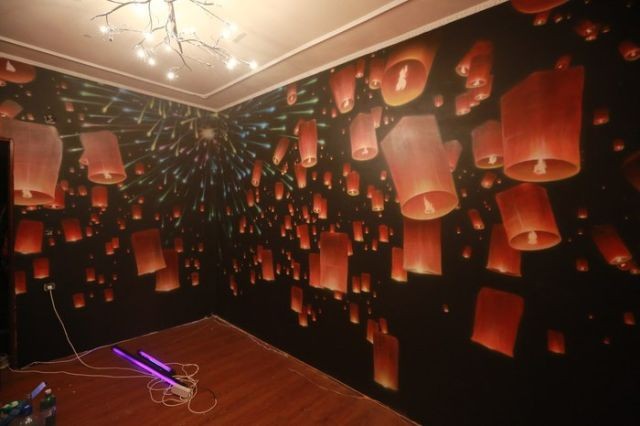 Фантастическое оформление стен комнаты (6 фото)