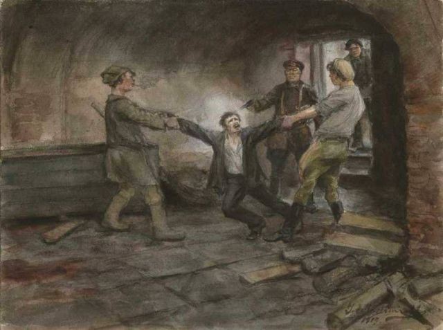 Октябрьская революция в зарисовках Ивана Владимирова (20 фото)
