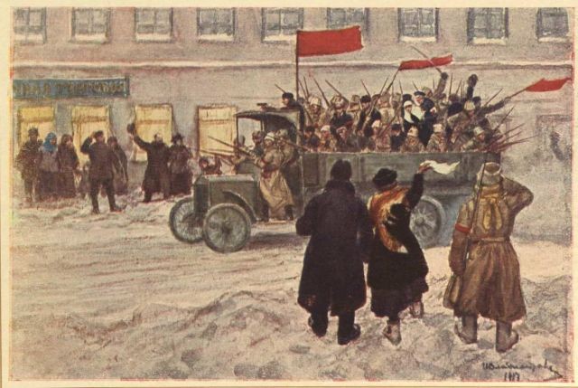 Октябрьская революция в зарисовках Ивана Владимирова (20 фото)