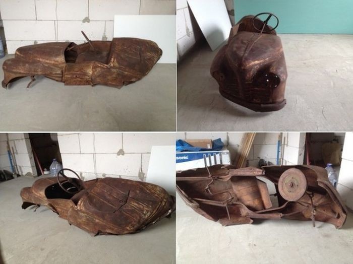 Реставрация педального детского автомобиля «Урал» (18 фото)