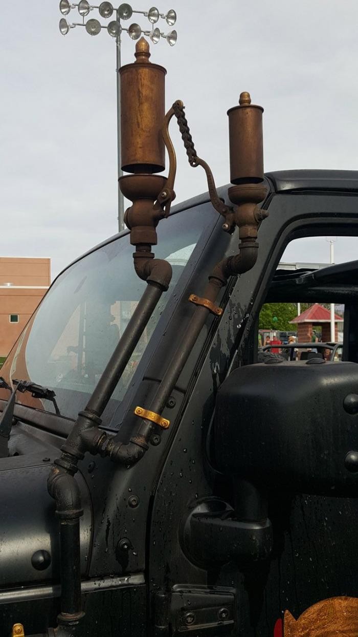 Паровоз Jeep Wrangler. Истинный паропанк (20 фото + видео)