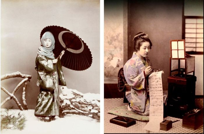 Цветные снимки Японии на рубеже XIX и XX веков (20 фото)