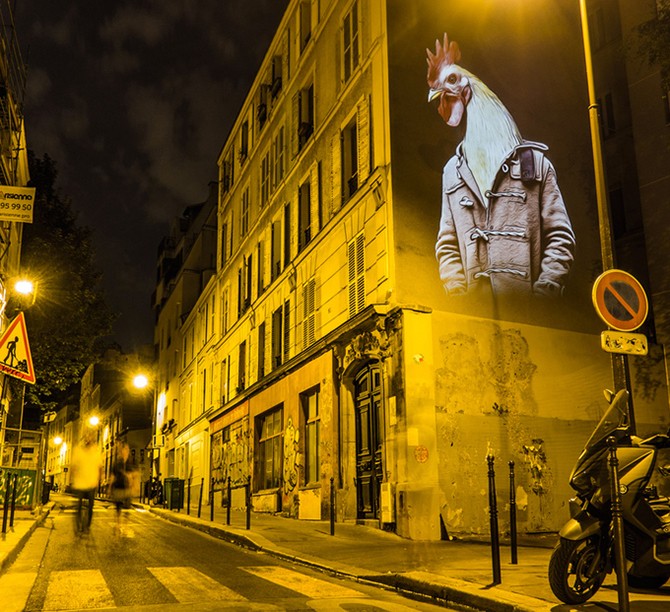 Арт-сафари на стенах Парижа (13 фото)