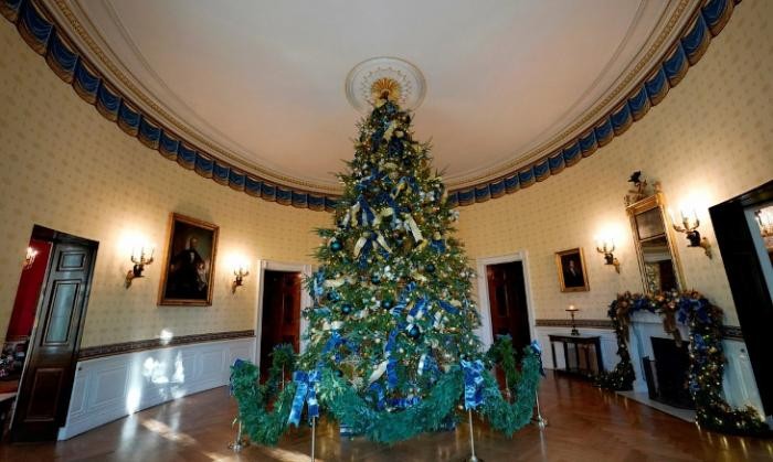 Как украсили Белый дом к Новому году (21 фото)