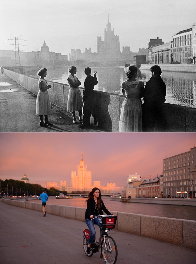 Знаковые места Москвы на снимках разных лет (11 фото)