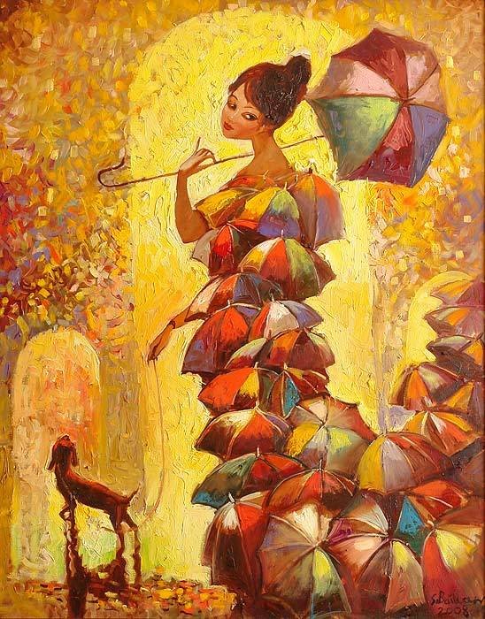 Буйство красок на картинах Байрама Саламова (11 фото)