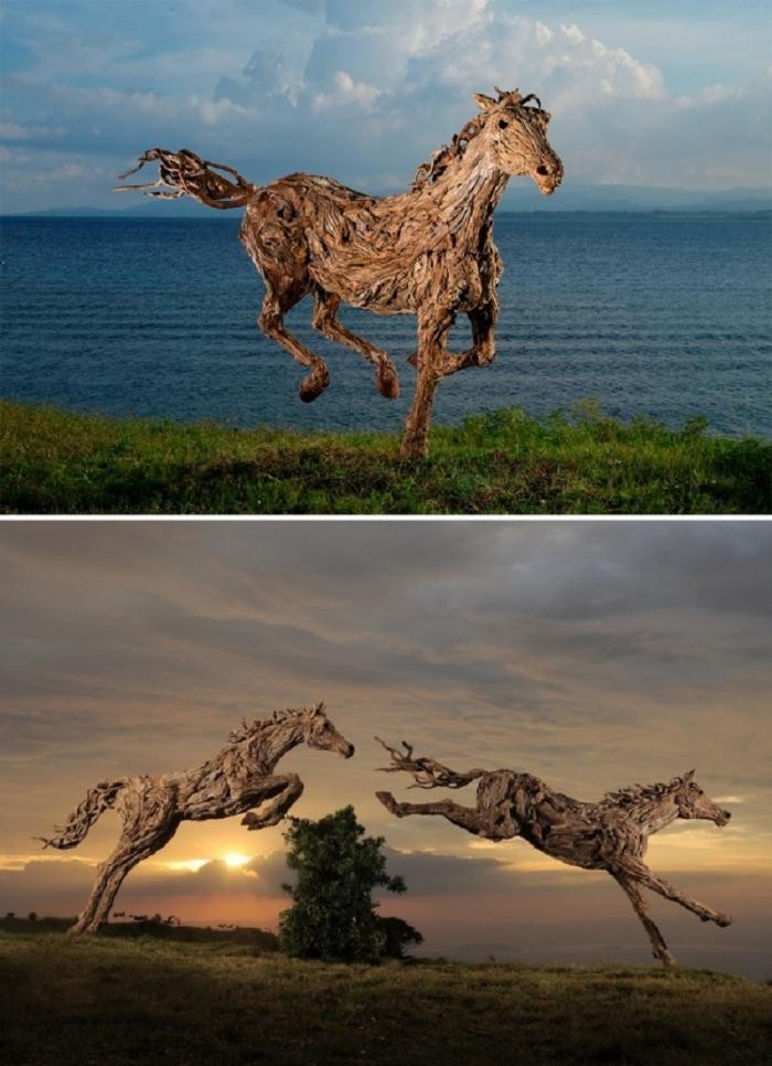 Реалистичные скульптуры из дерева, от которых по коже бегут мурашки (23 фото)