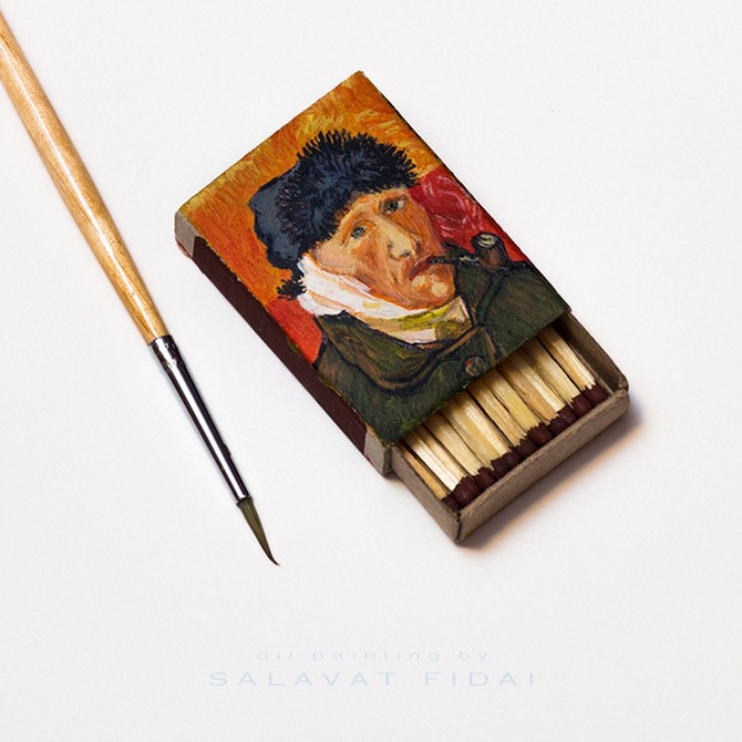 Миниатюрные картины Ван Гога (11 фото)