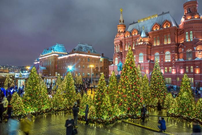 Новогодняя Москва 2018 (49 фото)