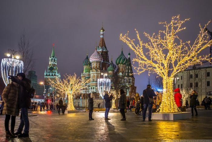 Новогодняя Москва 2018 (49 фото)