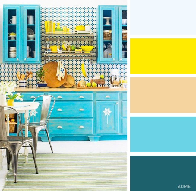 Идеальные сочетания цветов в интерьере кухни (20 фото)