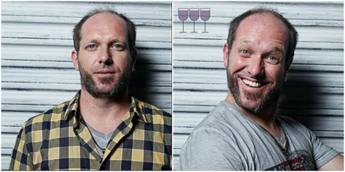 Все оттенки пьяного: лицо до и после пары бокалов (16 фото)