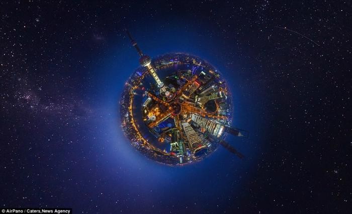 Панорамные ночные фотографии крупных мегаполисов (17 фото)