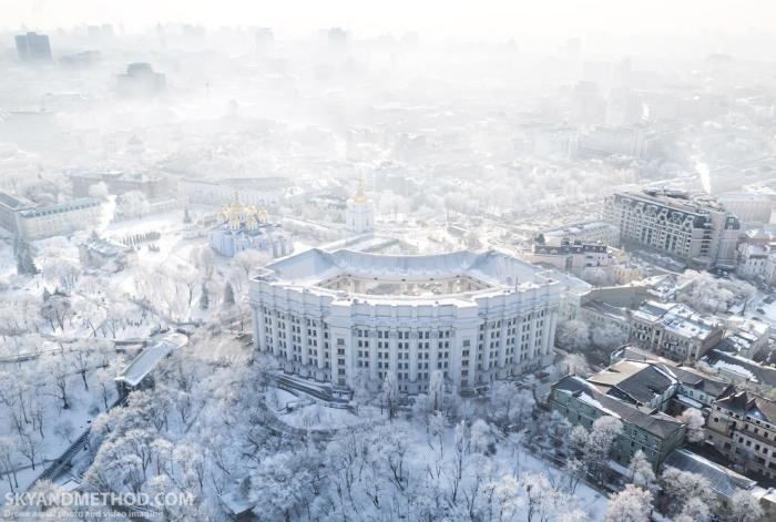 Зимний Киев с высоты (15 фото)