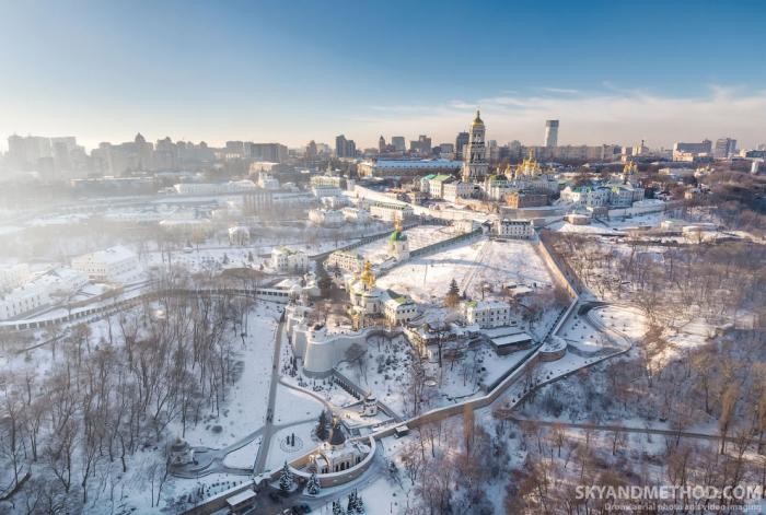 Зимний Киев с высоты (15 фото)