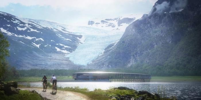 Проект необычного отеля на солнечных батареях в Норвегии (8 фото)