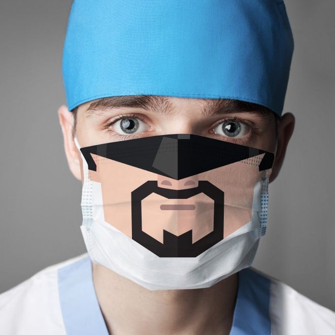 Забавные хирургические маски (14 фото)