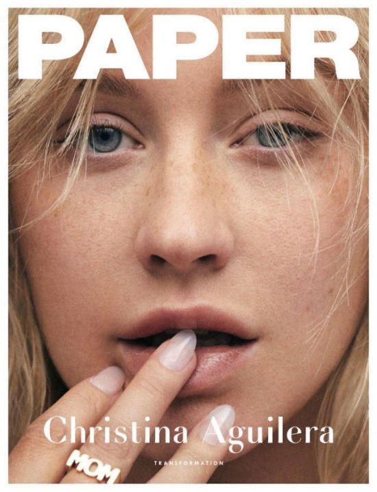 Кристина Агилера снялась без макияжа для журнала Paper magazine (6 фото)