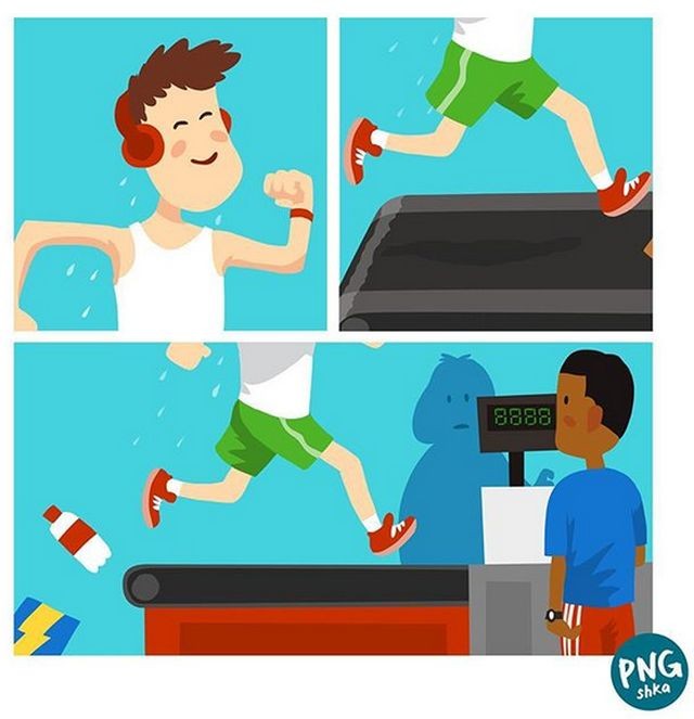 Жизненные комиксы с долей абсурда (24 фото)