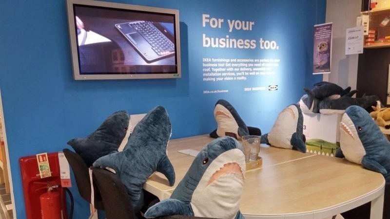 Плюшевые акулы из Икеи заполонили интернет (18 фото)