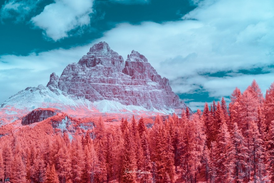 Доломитовые Альпы в инфракрасном цвете на снимках Паоло Петтигиани (7 фото)