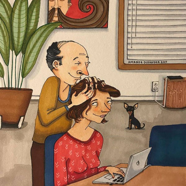 Отношения и супружеская жизнь в рисунках Аманды Олеандер (39 фото)