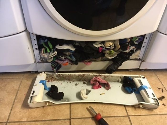 Найдена причина неполадки стиральной машины (5 фото)