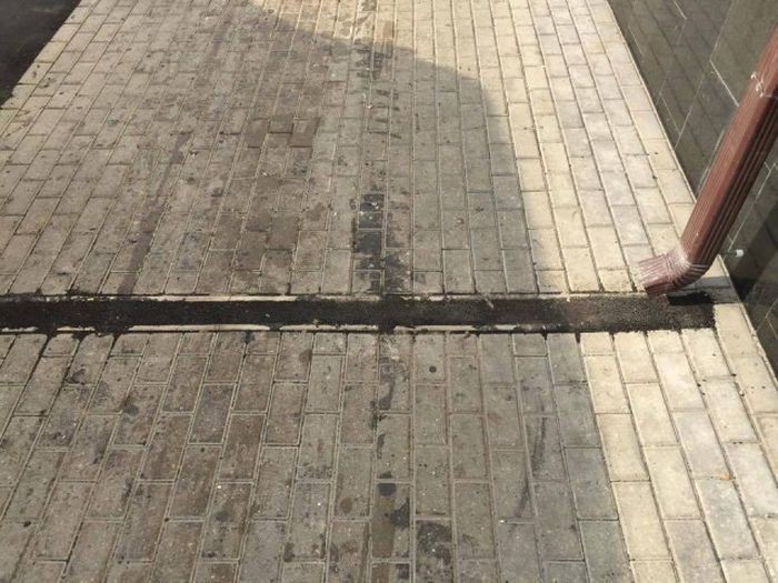 Ремонт тротуара на Пречистенке затянулся (4 фото)