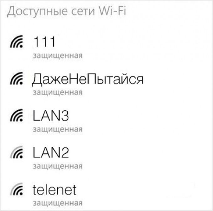 Что в имени тебе моего домашнего Wi-Fi? (15 фото)