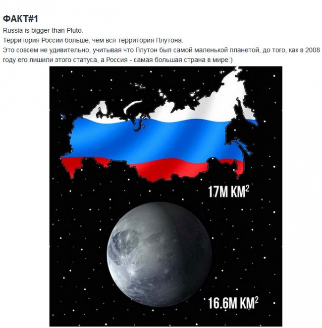 Факты о России, опубликованные на иностранном сайте (19 фото)