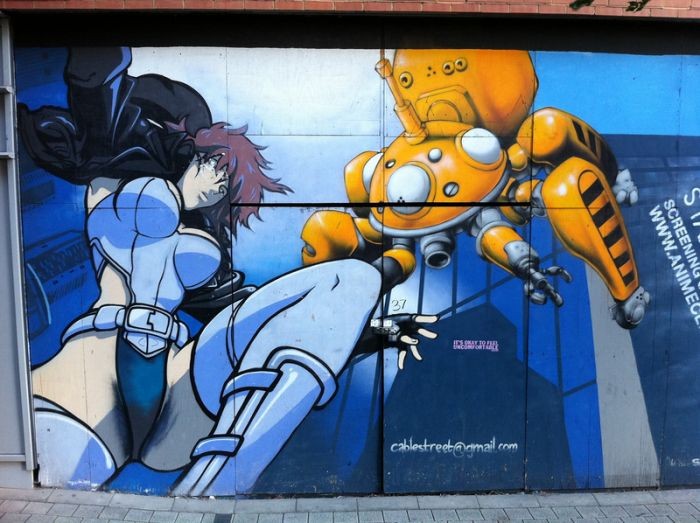 Классные граффити из Лондона (19 фото)