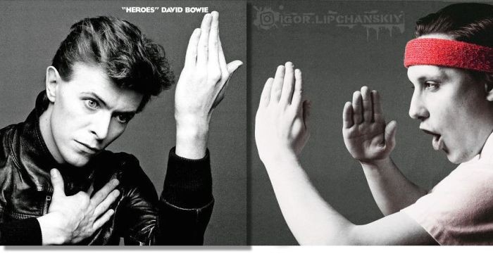 Фотошопер добавляет себя на обложки музыкальных альбомов (2 фото)