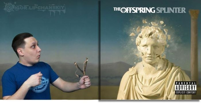 Фотошопер добавляет себя на обложки музыкальных альбомов (2 фото)
