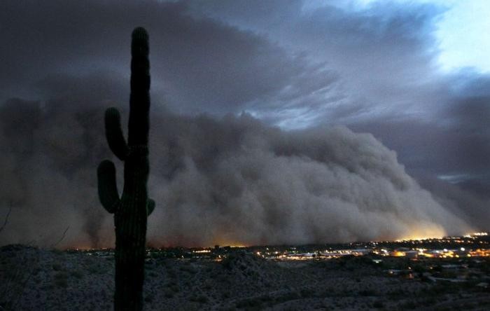 Пыльная буря в Аризоне (8 фото)
