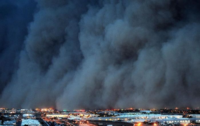 Пыльная буря в Аризоне (8 фото)