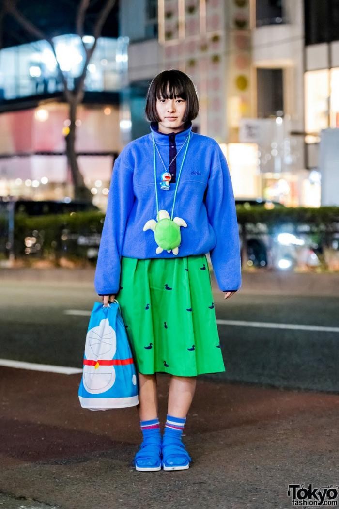 Модные персонажи на улицах Токио (23 фото)