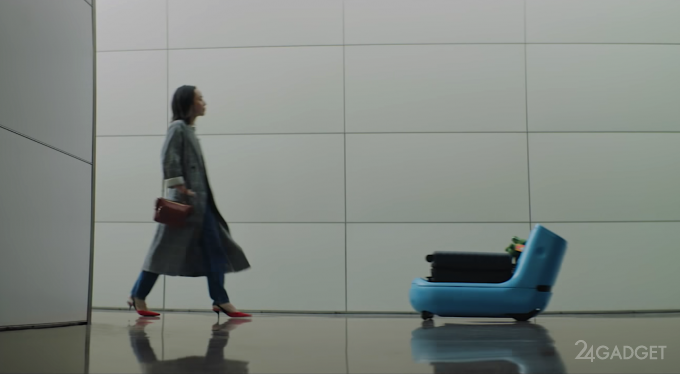 Робот Care-E сориентирует в любом аэропорту и довезёт багаж (6 фото + видео)