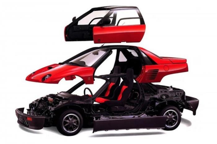 Mazda Autozam AZ-1: маленький двухместный спортивный автомобиль (14 фото)